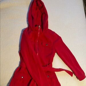 Women's Red Hooded Jacket